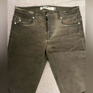 Alexander McQueen McQ stretchy skinny green men’s jeans size 29